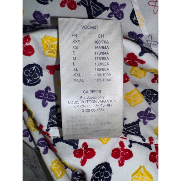 Louis Vuitton LVSE Regular Long Sleeve DNA Logo Monogram Button Up Down Shirt M - Picture 15 of 15